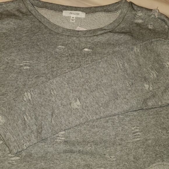 Distressed Sweatshirt dress/tunic  - Picture 3 of 8